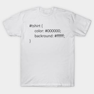 Coder shirt color white T-Shirt
